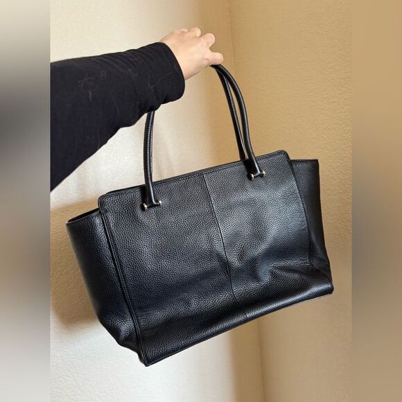 KATE SPADE Chester Street Allyn Pebbled Leather Bag Tote in Large Black - Picture 8 of 10